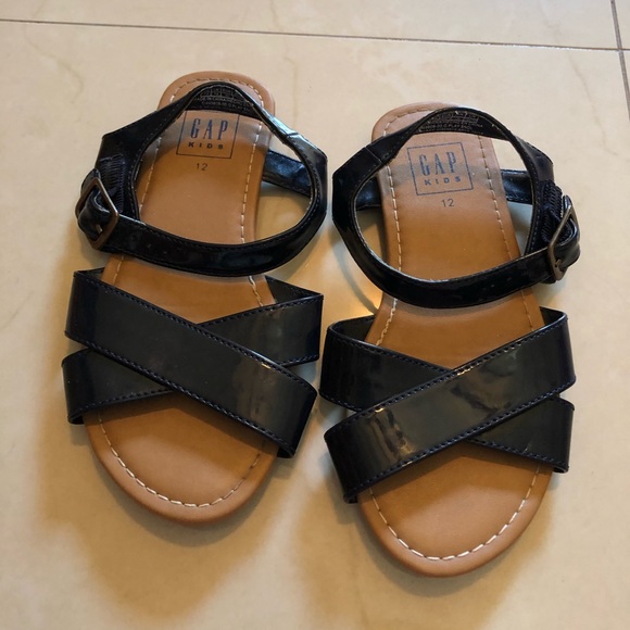 girls navy blue sandals